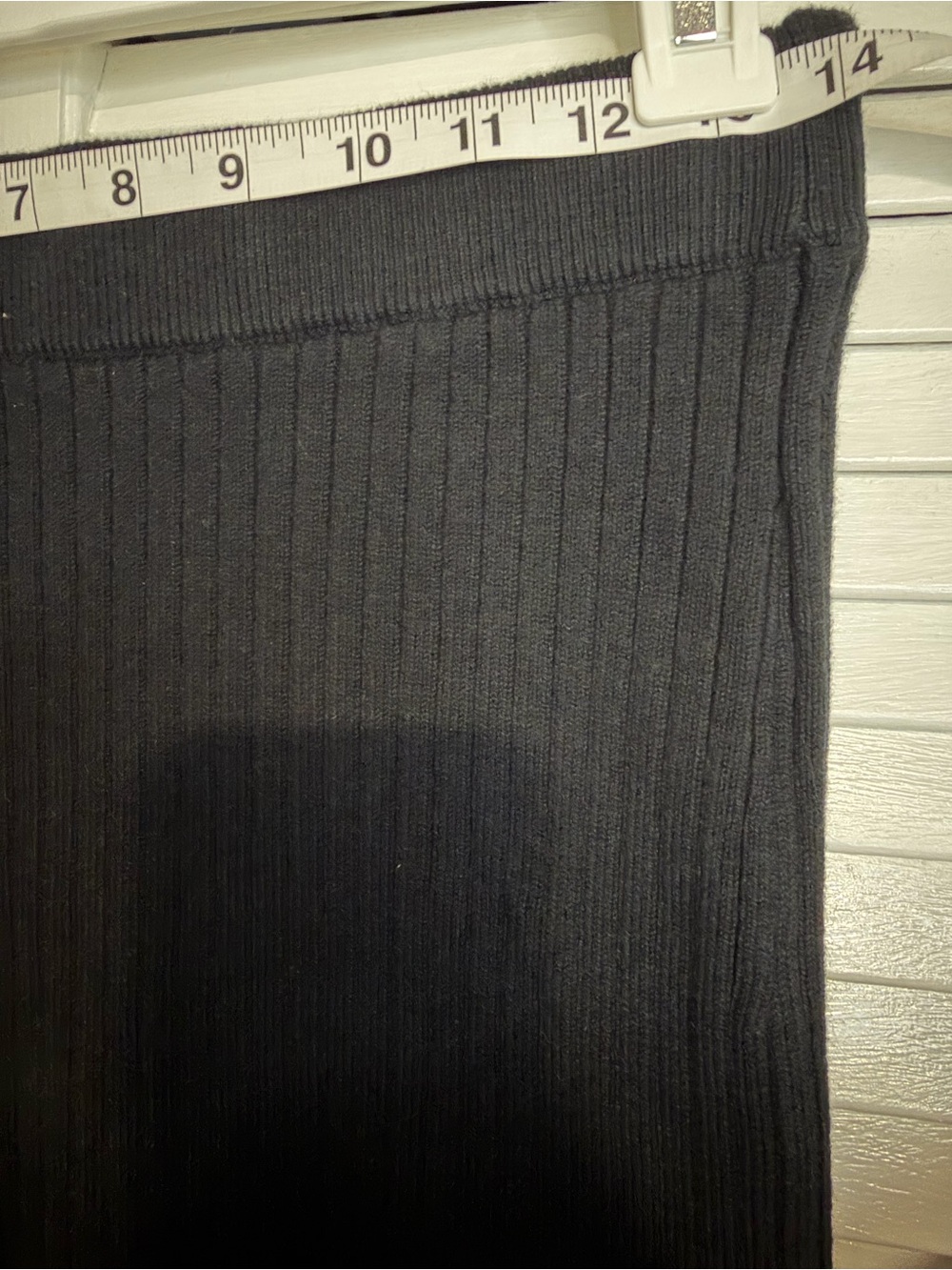 Abercrombie & Fitch Black Ribbed Knit Skirt Sz S NWT Minimalist, Feminine, knit - Picture 7 of 7